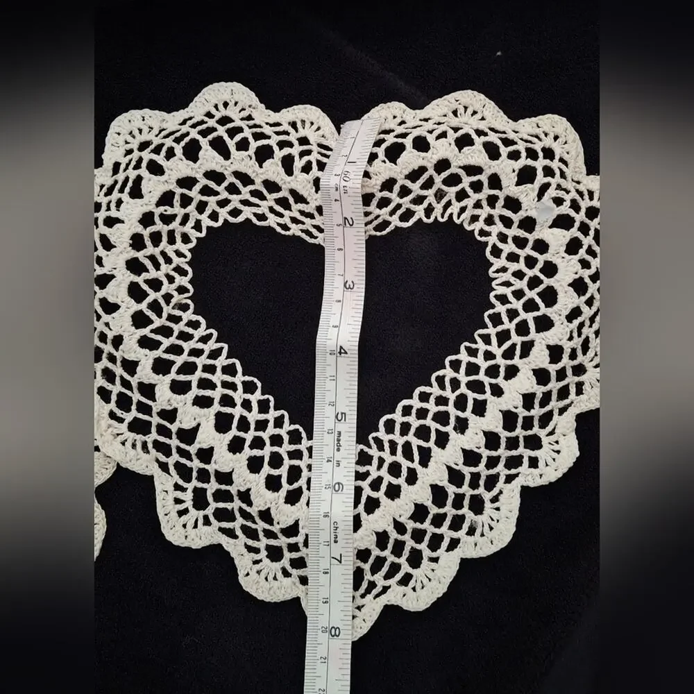 2 hearth crochet picture frame 2d vintahe style decoration peanut